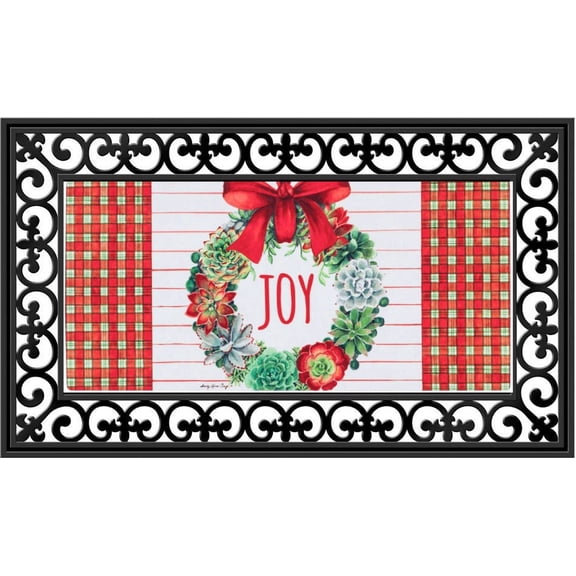 Evergreen Flag Seasonal Sassafras Interchangeable Mat and Tray Holiday Succulents