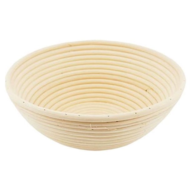 Yuarrent Cesta de pan, panes de fermentación, cestas de mimbre tejidas a mano, tienda de cocina, accesorios organizadores de almacenamiento para hornear Cocina y Comedor Redondo 25x8cm Yuarrent HA071506-06