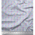 thumbnail image 1 of Soimoi Cotton Cambric Fabric Floral & Geometric Ethnic Print Fabric by Yard 42 Inch Wide, 1 of 1