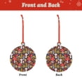 thumbnail image 2 of Zufioo Mushrooms And Leaves Print Large Acrylic Christmas Ornaments, Suitable for Christmas Tree Christmas Holiday Party Pendant Decorations-Round Shape, 2 of 7
