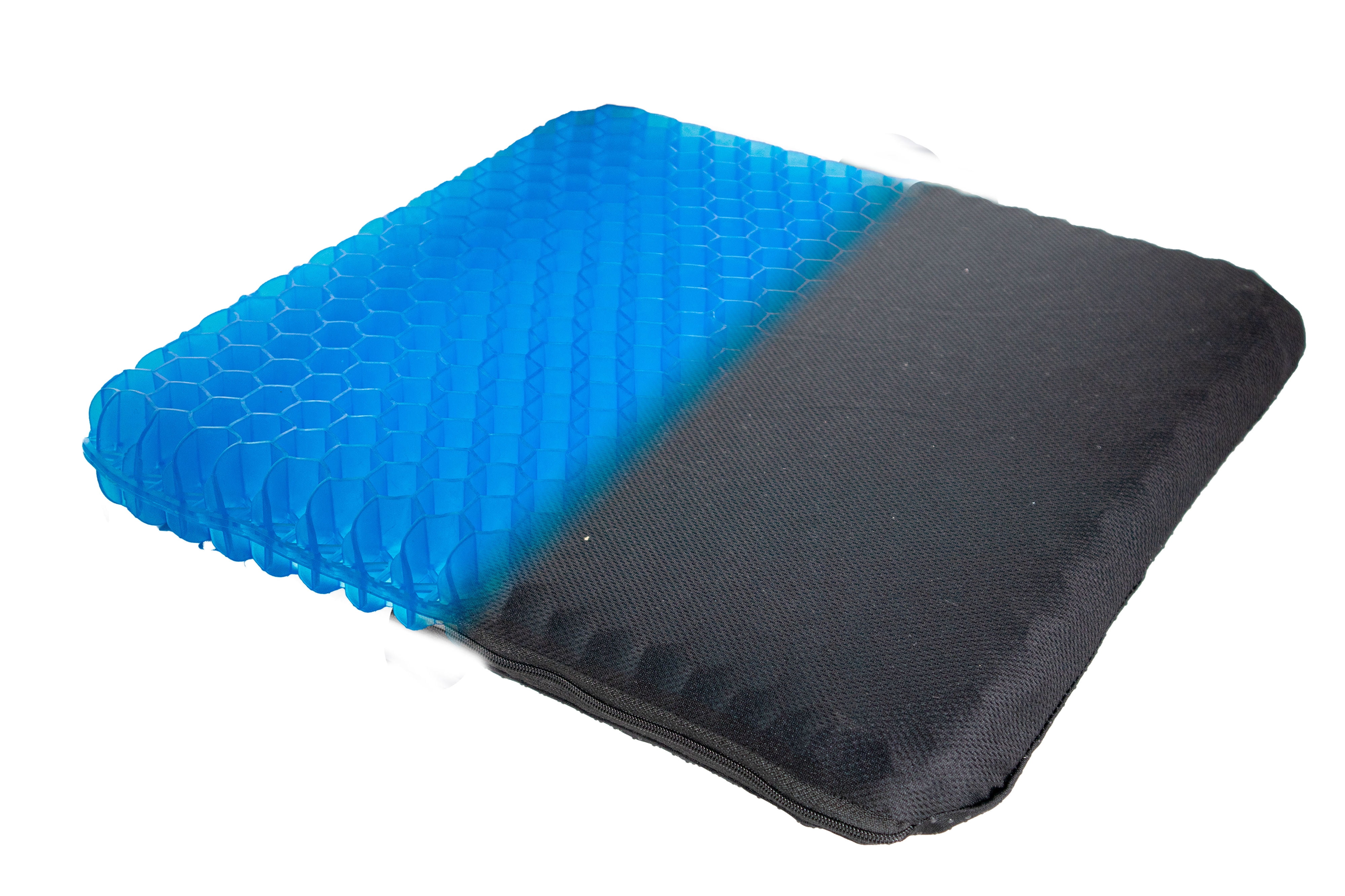 Yewrrite Gel Seat Cushion Relieving Pain Orthopedic Seat Cushion Gel Seat Cushions for Chairs/Car/Office Double Thick Breathable Honeycomb Egg Sitter Cushion Coccyx Cushion with Non-Slip Cover 
