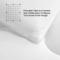 thumbnail image 4 of arkawon All Season Down Alternative Oversized King Comforter, Winter Warm Ultra Soft Quilted Duvet Insert with Corner Tabs, Wavy Box Stitched, Luxury Fluffy Lightweight (White, 98 x 116 inch), 4 of 7