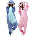 thumbnail image 2 of Stitch Pajama Anime Cartoon Sleepwear Outfit Jumpsuit Z, 2 of 2