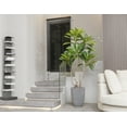 thumbnail image 2 of 84.3'' Artificial Japanese Blueberry tree in a tall beige fiberstone planter perfect for indoor and outdoor use, 2 of 6