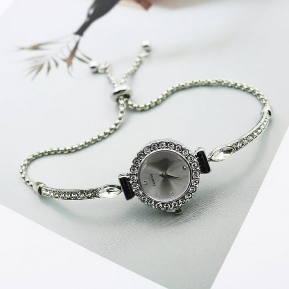 Elegant Watch with Colorful Diamond Bracelet for a Modern Fashion Statement
