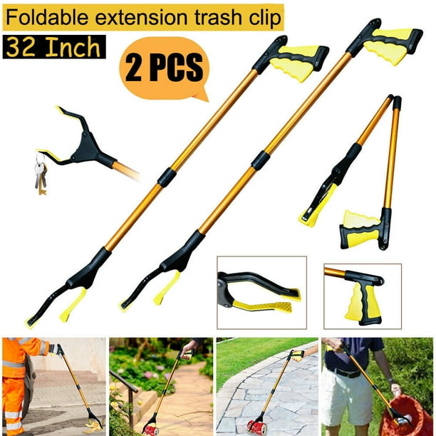 2pcs Reacher Grabber Tool, Foldable Grabbers for Elderly, Reach tool, Claw Grabber Flexible