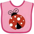 thumbnail image 3 of Inktastic Ladybug, Cute Ladybug, Red Ladybug, Ladybird Girls Baby Bib, 3 of 4