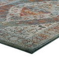 thumbnail image 3 of Tribute Camellia Distressed Vintage Floral Persian Medallion 5x8 Area Rug Multicolored, 3 of 7