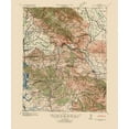 thumbnail image 2 of USGS 20x23 Black Ornate Wood Framed with Double Matting Museum Art Print Titled - San Juan Bautista California Quad - USGS 1940, 2 of 4