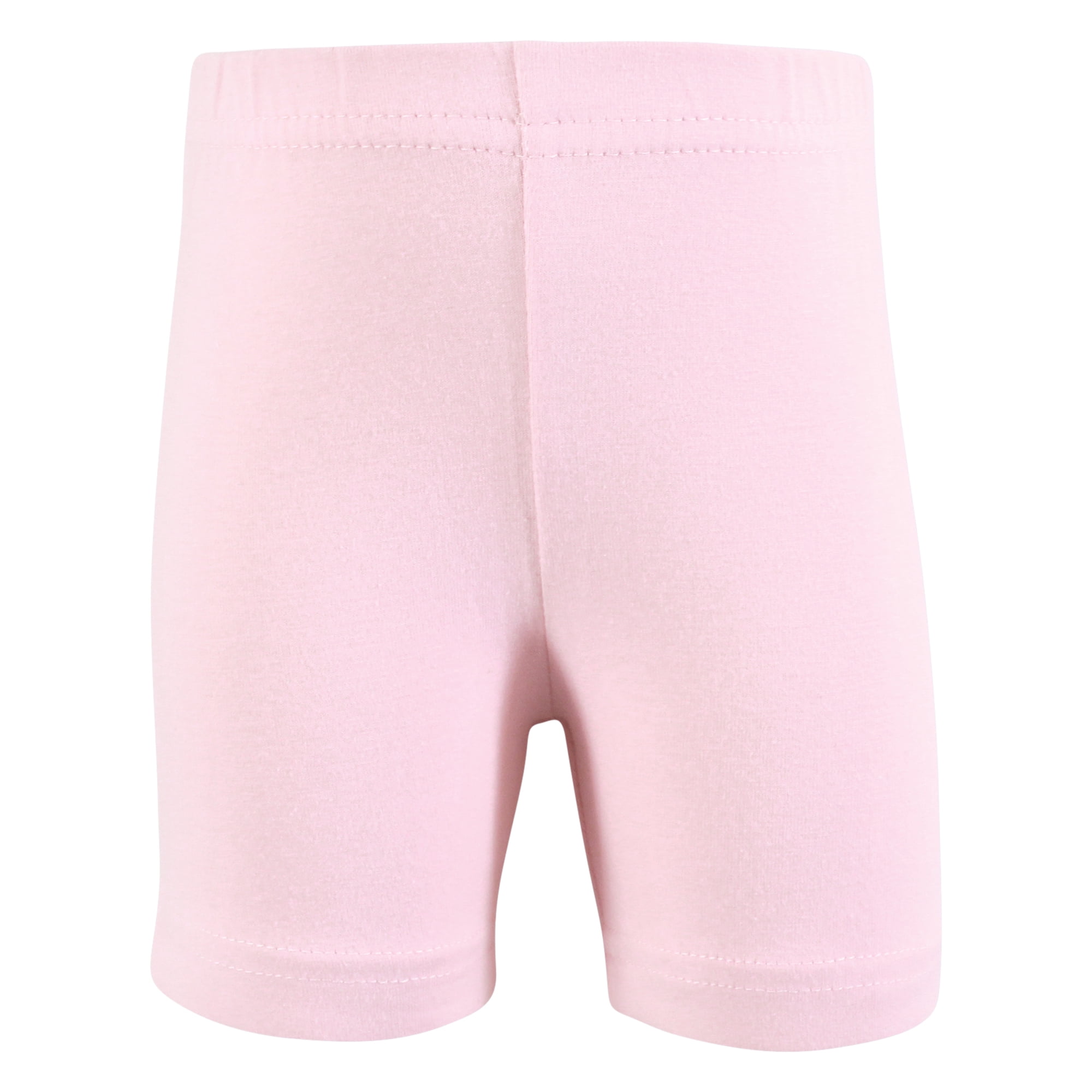 Hudson Baby Infant Girls Shorts Bottoms 4-Pack, Navy Lt.Pink, 2T