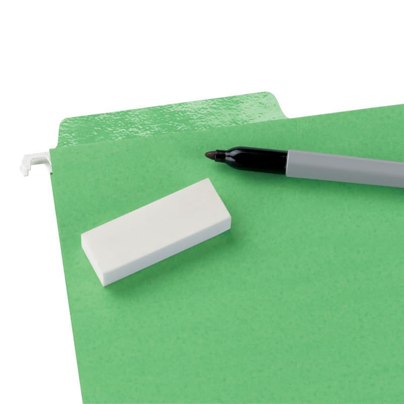 Smead Erasable FasTab® Hanging File Folder, 1/3-Cut Built-In Tab, Letter Size, Assorted Colors, 18 per Box (64031)