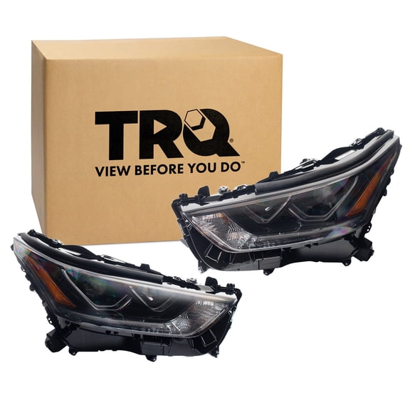 TRQ Headlight Assembly Set Headlights Fits TO2502294 TO2503294