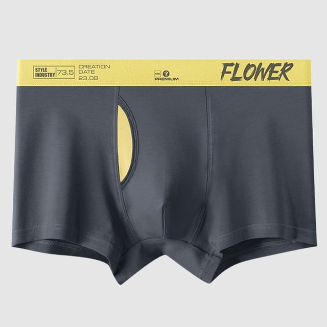 Ropa Interior Para Hombre. Calzoncillos Cómodos De Tiro Medio Con Diseño De Bloques De Color Y Detalles De Letras Para Uso Diario. Tejido Transpirable Y Absorbente Para Todas Las Estaciones.