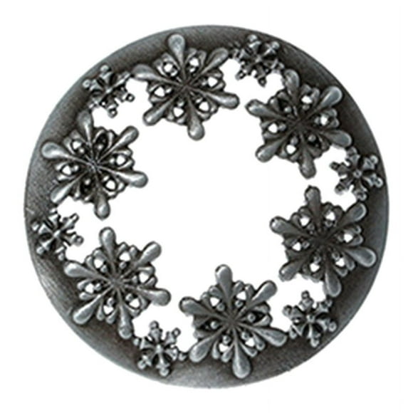 Candle Toppers Scented Candles Cover,Candles Gifts for Women,Help Jar Candles Melt Evenly Snowflake Silver 8.8