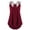 Wine, variant on Women's Tanks Ladies' Bandages Sleeveless Vest Top High Low Tank Top with Strappy for Layering and Everyday Wear Black 5XL