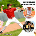 thumbnail image 3 of Ice Cream Baseball Arm Sleeves Cone Compression Arm Sleeves for Adult Sport, 3 of 4