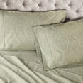 thumbnail image 7 of BNM Italian Paisley Cotton Blend Sheet Set, Twin, Sage, 7 of 7