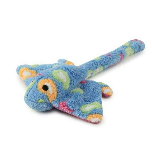 Sea Charmers Dog Toys Ocean Creature Squeak Toy Seahorse Fish Stingray Sets Too (Blue Stingray)