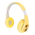 thumbnail image 1 of Auriculares Bluetooth con reducción de ruido, plegables, inalámbricos, con luz de colores, para teléfono, portátil, color amarillo, 1 of 12