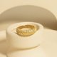 thumbnail image 2 of Anillo trenzado de plata esterlina S925 chapado en oro ligero de lujo vintage anillo de dedo cepillado de moda joyería vintage, 2 of 6