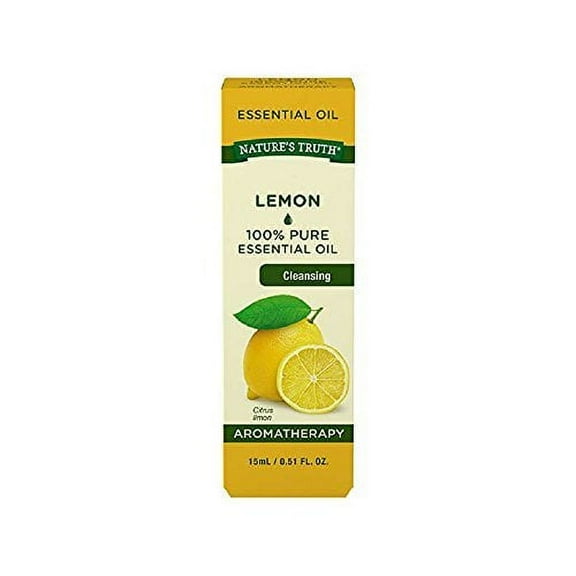 Nature's Truth Cleansing Zesty Sweet Lemon Pure Essential Oil 0.51oz,6-Pack