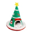 thumbnail image 2 of Cama para Gatos con Forma de de Navidad con Cojín Extraíble, Cojín Suave, Acogedor, Ideal Como Regalo, Creativa Cueva Navideña para Perros Y Gat, 2 of 8