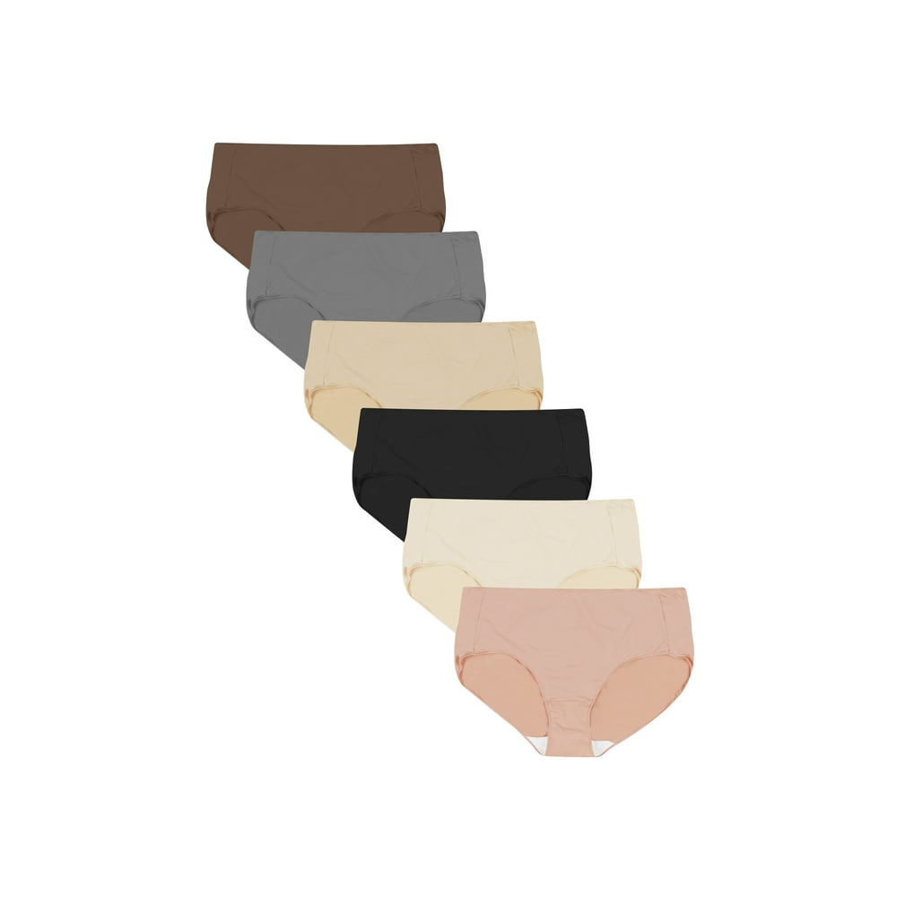 Just My Size Just My Size Women's Assorted Microfiber Brief Underwear