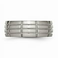 thumbnail image 3 of Titanium Brushed Center 8mm Grooved Band (Size 13.5) Made In China tb183-13.5, 3 of 4