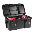 thumbnail image 4 of Hyper Tough 16-Inch Toolbox – Heavy-Duty Resin Storage with Padlock Security & Small Parts Organizer, 4 of 12