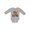 AC-Heather Grey, variant on My Granny Loves Me Grandchild Bear Boys or Girls Long Sleeve Baby Bodysuit