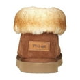 thumbnail image 4 of Pamir Men's Sheepskin Boot Slippers Indoor Outdoor Ankle Booties with Memory Foam Chestnut Size 13, 4 of 9