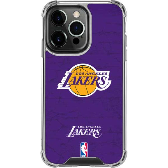 Skinit NBA Los Angeles Lakers Purple Primary Logo iPhone 14 Pro Clear Case