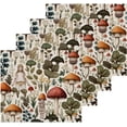 thumbnail image 2 of 6 Pack Mushrooms Pure Cotton Washcloths 12 x 12 Inch Reusable Absorbent Soft Cotton Face Towels Fingertip Towels Set for Gym Towels,Hotel and Spa Wash cloth, 2 of 7