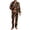 Christmas Tree Gingerbread Man Cookie Black, variant on Merry Christmas Gingerbread Man Santa Claus Mens Polyester Pajama Set with Pockets, Long Sleeve Button Down Pajama Set for Men, Men's Sleepwear, Notch Collar Casual Loungewear, M