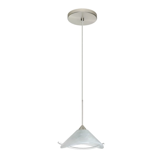 Besa Lighting - Hoppi-One Light Cord Pendant with Flat Canopy-5.5 Inches Wide by