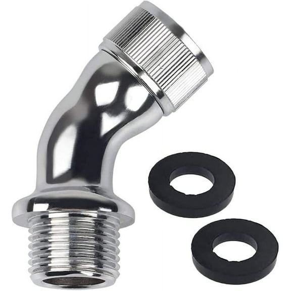 45 Degree Elbow Adapter for Shower Head 45°Angle Male to Female Shower Head Extender Connector Coupler