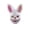 A001- Blue, variant on Mask Light Up Scary Bunny Mask 14 X 12 Inch Furry Animal Mask for Masquerade Party Adult Halloween Prop Accessory