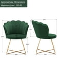 Duhome Velvet Makeup Vanity Chair with Back, Modern Accent Chair with ...