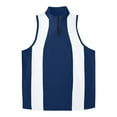 thumbnail image 1 of pstuiky Camisetas sin mangas, Camiseta deportiva elástica de color liso con cremallera para hombre, ideal para el tiempo libre y el fitness. Tops elegantes para mujer l, 1 of 6
