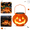 A, variant on Halloween Solar Pumpkin Light Outdoor, LED Jack O Lantern Lantern Decoration with Warm White Glow, Portable Hanging Lantern for Porch Yard Patio Garden Fall Party Decor