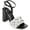 Black, variant on Journee Womens Dua Pearl Accents Block Heel Sandals