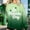 A892 Mint Green, variant on St. Patrick's Day Sweatshirt for Women Graphic Clover Ombre Print Long Sleeve Crewneck Loose Fit Festival Apparel Holiday Gift