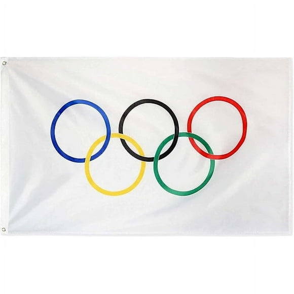 Olympic Flag Olympic Games Garden Flags Olympic Rings Indoor and Outdoor Flags & Banners 3x5 feet_Newway