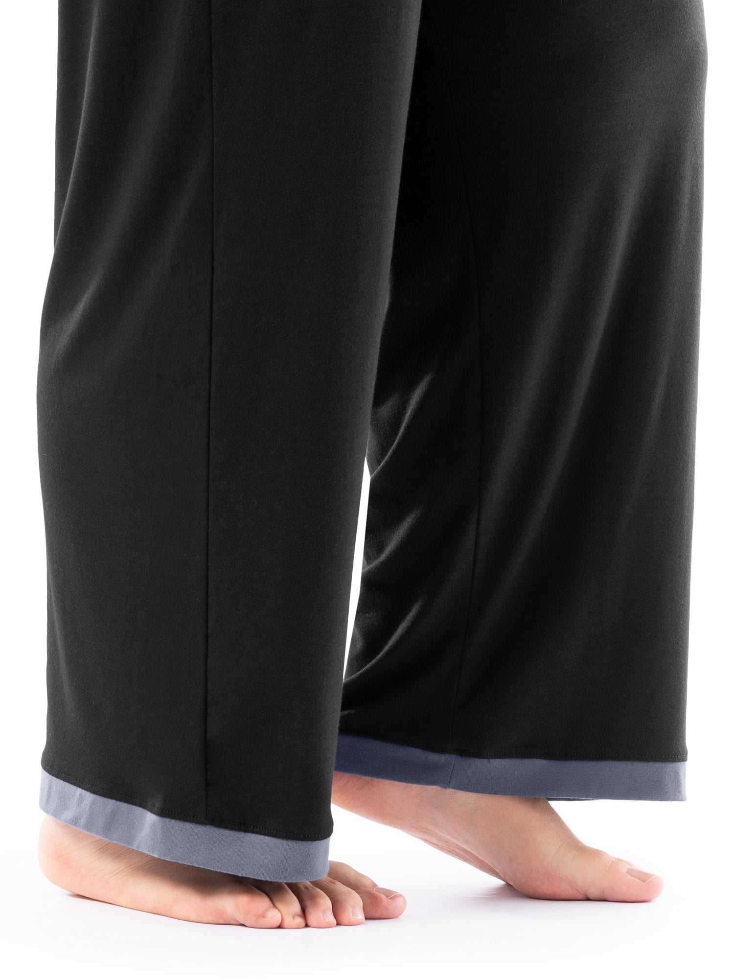Fruit of the Loom Women's Soft & Breathable V-Neck Short Sleeve Top & Pajama Pant Set, Sizes S-4X