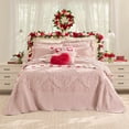 thumbnail image 3 of BrylaneHome Bedding Lightweight All Season Modern Amelia Quilted Damask Oversized Ultra Soft Bedspread, 3 of 6