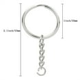 thumbnail image 4 of Aellinatey 50 Pcs Silver Screw Eye Pin Split for Key Chains with Open Jump Rings Jewelry Ma, 4 of 13