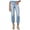 Blue - kingsley, variant on M1858 Womens Embroidered Straight Leg Jeans, Blue, 27
