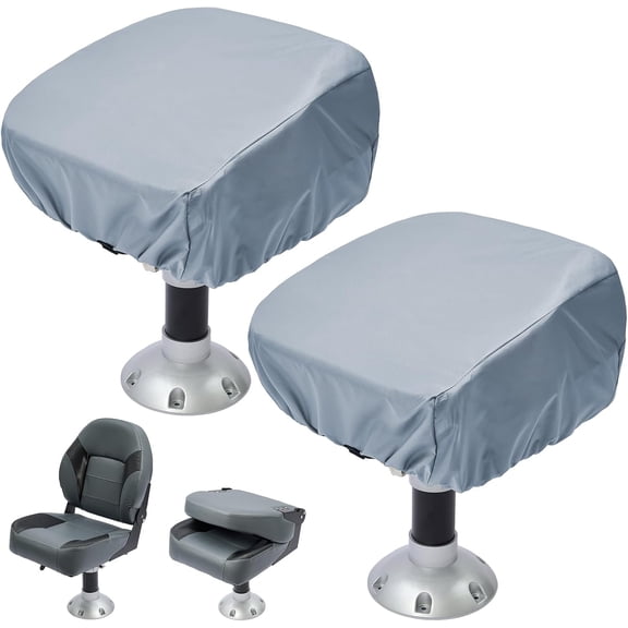 2 Pack Boat Seat Covers Waterproof 900D Heavy Duty Boat Folding Chair Cover