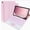 Cherry Blossom Pink Protective Case + White Square Cap Touchscreen Backlit Keyboard, variant on Magnetic Keyboard Case for 11 Inch Tablet, Detachable Backlit Wireless Keyboard with Pen Slot, Shockproof Silicone Protective Cover, Universal Tablet Accessories