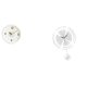 thumbnail image 1 of Reloj de pared redondo, silencioso, sin , decorativo, elegante, con manecillas de madera, adecuado para sala de estar, dormitorio, oficina, cafe, 1 of 8